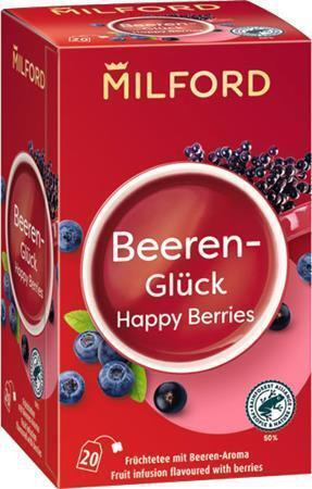 Ovocný čaj  "Happy berries", 20 x 2,5 g, MILFORD