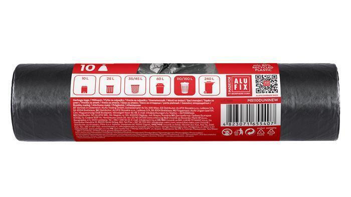 Pytle na odpadky, extra silné, 110 l, 10 ks, ALUFIX