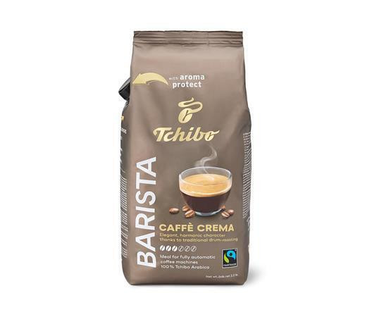 Káva "Barista Caffé Crema", pražená, zrnková, 1000 g, TCHIBO