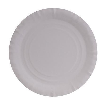 Papírový talíř, bílá, 25 cm, VICTORIA FACILITY