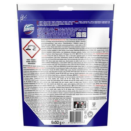 WC blok "Power 5", mango a levandule, 6x 50 g, DOMESTOS 64403033