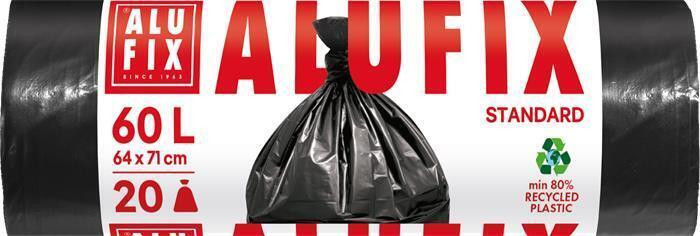 Pytle na odpadky, 60 l, 20 ks, ALUFIX