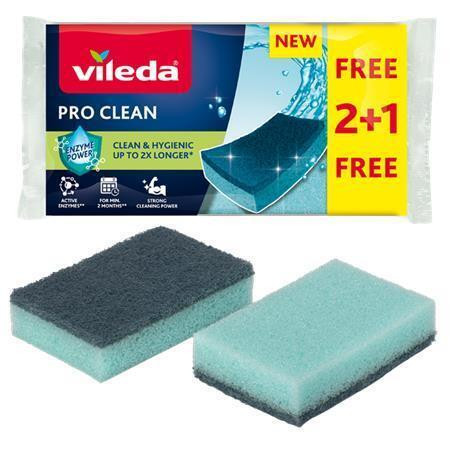 Houba na nádobí "Pro Clean", modrá, 2 ks, VILEDA