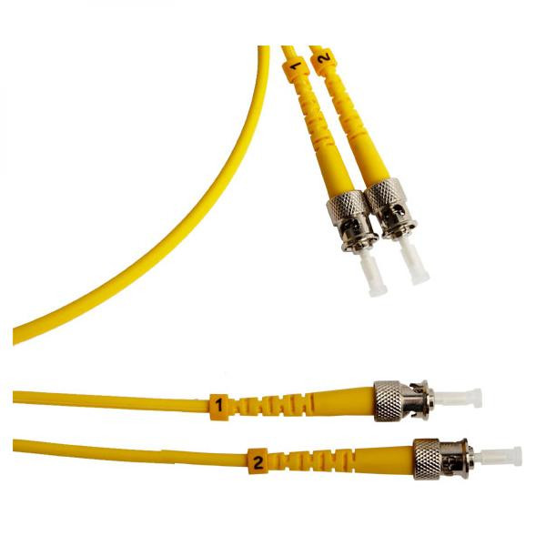 Optický Patch Cord Single mod (9/125), 2xST - 2xST, 2m, economy