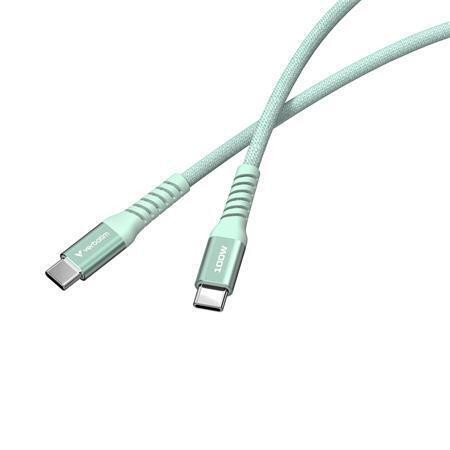 USB kabel, zelená, USB-C / USB-C, 1,2 m, 100W, magnetický, VERBATIM 31855