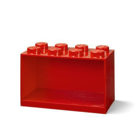 Polička "Brick 2x4", červená, LEGO 41151730
