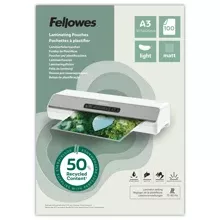 Laminovací fólie Fellowes A3 80 mic z recyklovaného materiálu (50%), matné