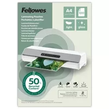 Laminovací fólie Fellowes A4 80 mic z recyklovaného materiálu (50%), lesklé