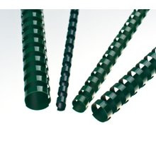 Plastové hřbety Eurosupplies 10 zelené