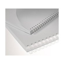 Kovové hřbety Eurosupplies (3/1") 12,7 mm bílé