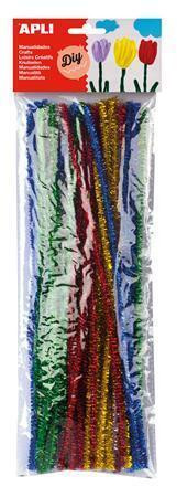 Modelovací drátky, s glitry, mix barev, APLI "Creative"