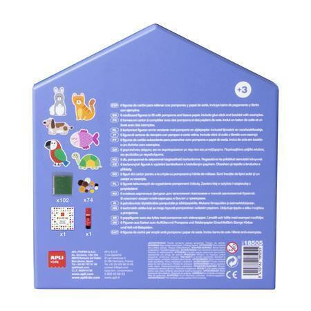 Kreativní sada "My first PomPom", zvířátka, APLI Kids 18505