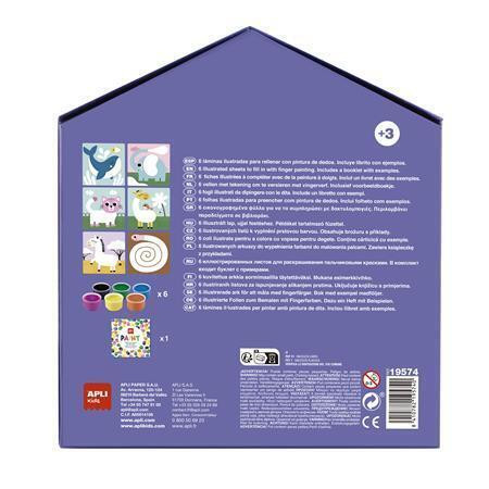 Sada na malování prstem "My first paint", zvířátka, APLI Kids 19574