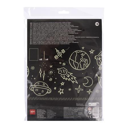 Škrabací obrázky "Magic Scratch", fluorescenční, APLI Kids 19629