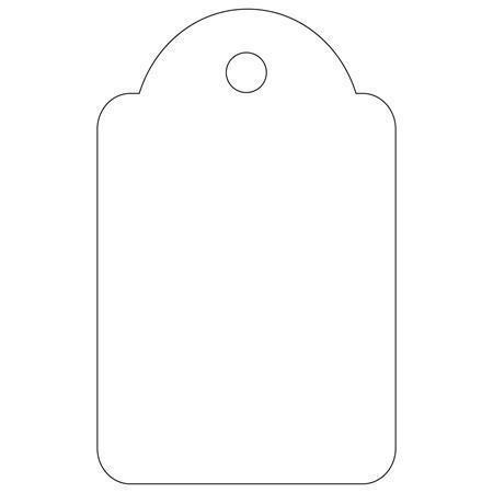 Visačky pro označení zboží, bílá, 22 x 35mm, APLI