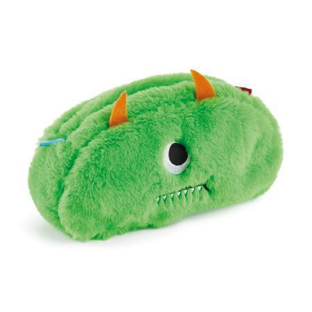 Penál "Back2Fun", modrá / zelená, zip, plyš, APLI MR16425