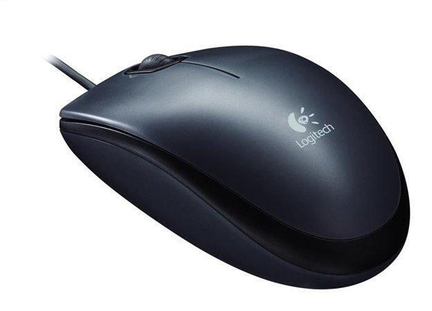 Myš "M100", černá, drátová, optická, LOGITECH