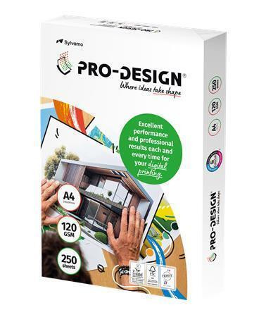 Xerografický papír, pro digitální tisk, A4, 120 g, 250 listů, PRO-DESIGN PRDES120X431(433)