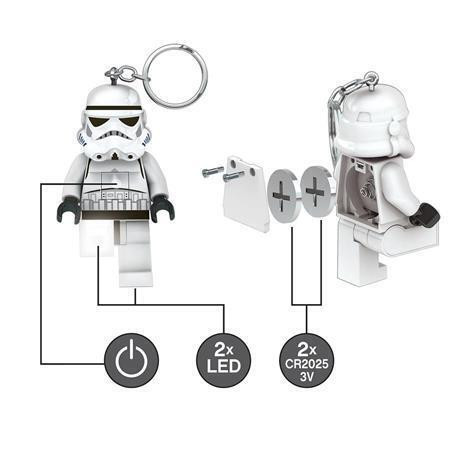 Klíčenka s LED osvětlením "Star Wars Stormtrooper", LEGO LGL-KE12H