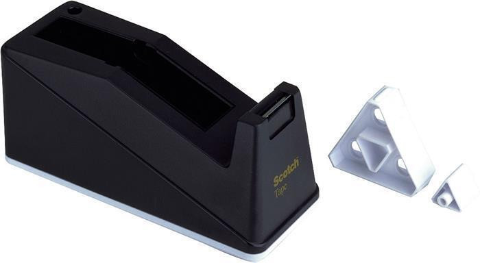 Lepicí páska s odvíječem "C10", stolní, černá, 3M SCOTCH