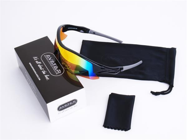 Sluneční brýle "Shield", černá, HD, AVATAR