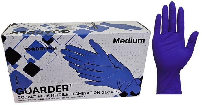 Ochranné rukavice, fialová, jednorázové, nitrilové, vel. M, 100 ks, nepudrované