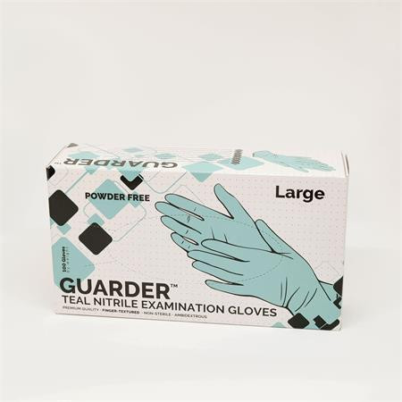 Ochranné rukavice, tyrkysová, jednorázové, nitrilové, 3,4 g, vel. S, 100 ks, nepudrované, 1017S