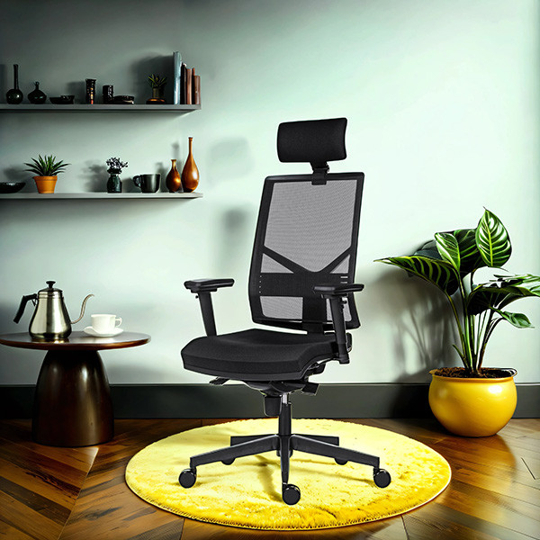 Powerton ERGO MARIE Kancelářské ergonomické křeslo, Černé