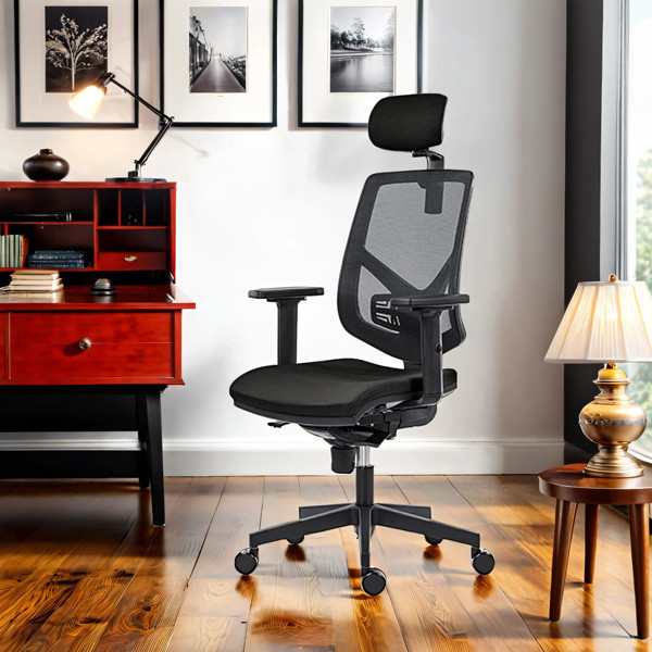 Powerton ERGO TINA Kancelářské ergonomické křeslo, Černé