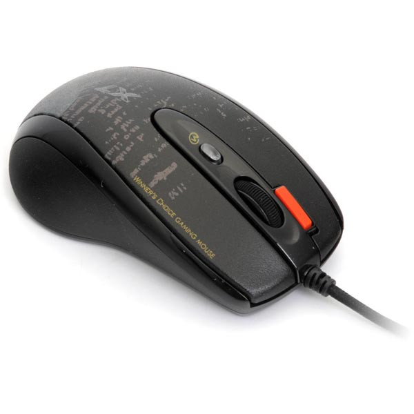 A4Tech F5 Myš drátová, černá, 3000DPI