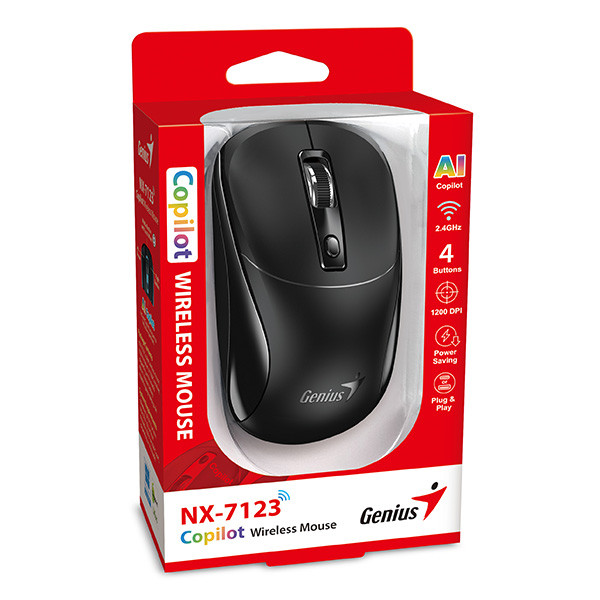 Genius NX-7123 Myš bezdrátová, černá, 1200DPI