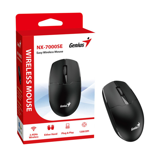 Genius NX-7000SE Myš bezdrátová, černá, 1200DPI