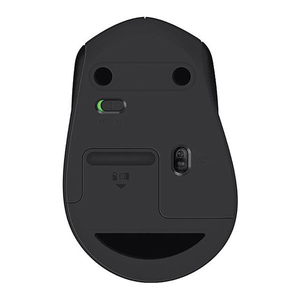 Logitech M330 Silent Plus Myš bezdrátová, černá, 1000DPI