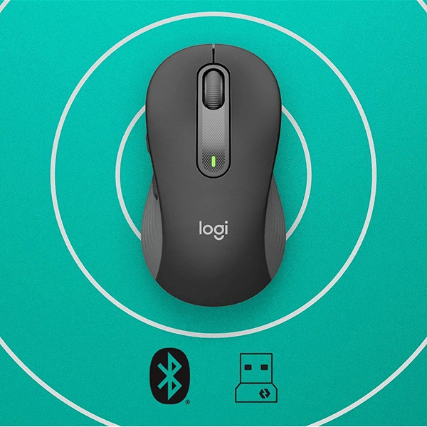 Logitech M650 Myš bezdrátová, šedá, 2000DPI