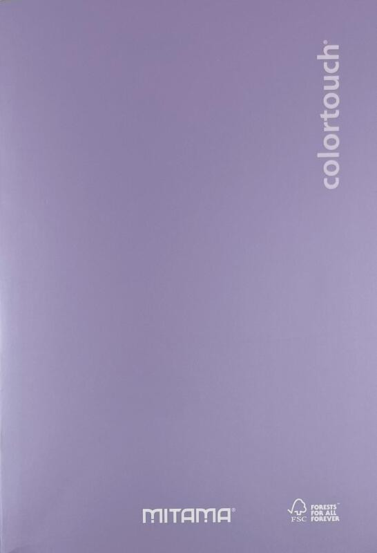 Sešit "Color Touch", A5, čtverečkovaný, 40+2 listů, fialová, MITAMA 62003-90228