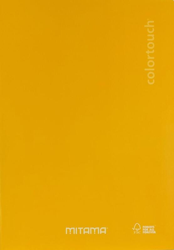 Sešit "Color Touch", A5, čtverečkovaný, 40+2 listů, žlutá, MITAMA 62003-90230