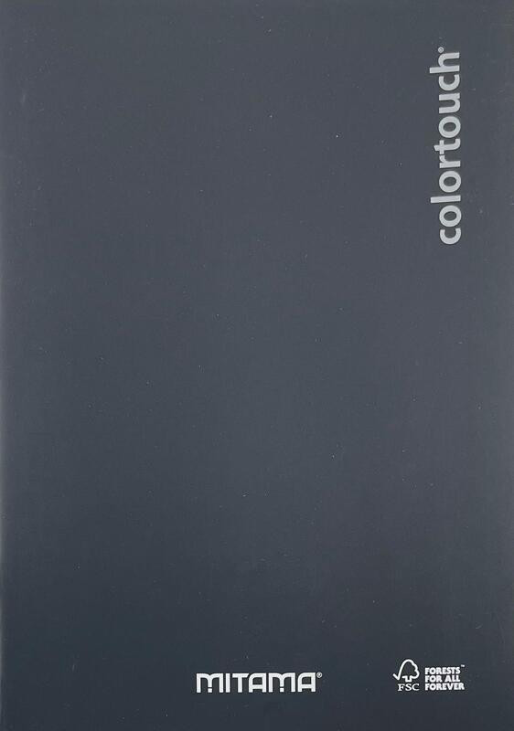 Sešit "Color Touch", A5, čtverečkovaný, 40+2 listů, černá, MITAMA 62003-90234
