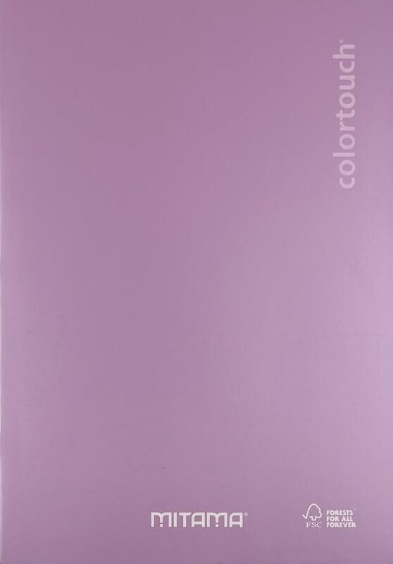 Sešit "Color Touch", A4, čtverečkovaná, 40+2 listů, růžová, MITAMA 62013-90256