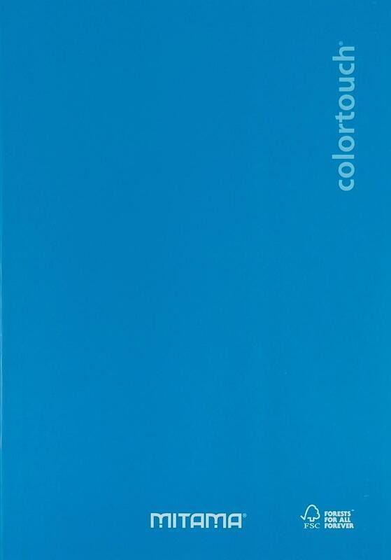 Sešit "Color Touch", A4, čtverečkovaná, 40+2 listů, cyan, MITAMA 62013-90262