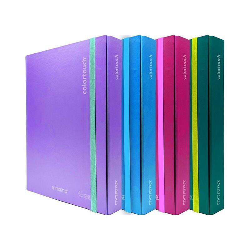 Desky s gumičkou "Color Touch", 5cm, červená, MITAMA 62034-90281