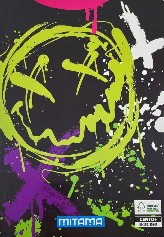 Sešit "Fantasy colours", A4, linkovaný, 52+2 listů, Smile, MITAMA 62163-90040