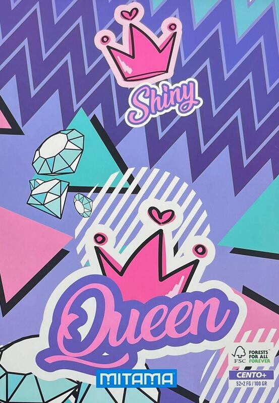 Sešit "Fantasy colours", A4+, čtverečkovaný, 52+2 listů, Queen, MITAMA 62164-90048