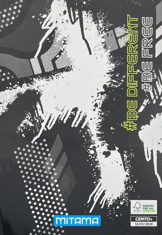 Sešit "Fantasy colours", A4+, linkovaný s okraji, 52+2 listů, BDBF, MITAMA 62167-90063