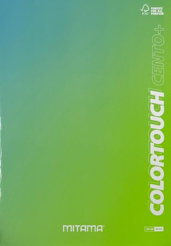 Sešit "Color Touch", A4+, linkovaný, 52+2 listů, zelená-modrá, MITAMA 62172-90126