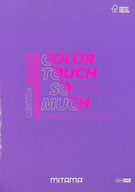 Sešit "Color Touch", A4+, linkovaný, 52+2 listů, fialová, MITAMA 62172-90129