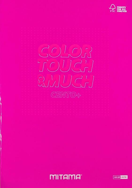 Sešit "Color Touch", A4+, čtverečkovaný, 52+2 listů, růžová, MITAMA 62173-90134