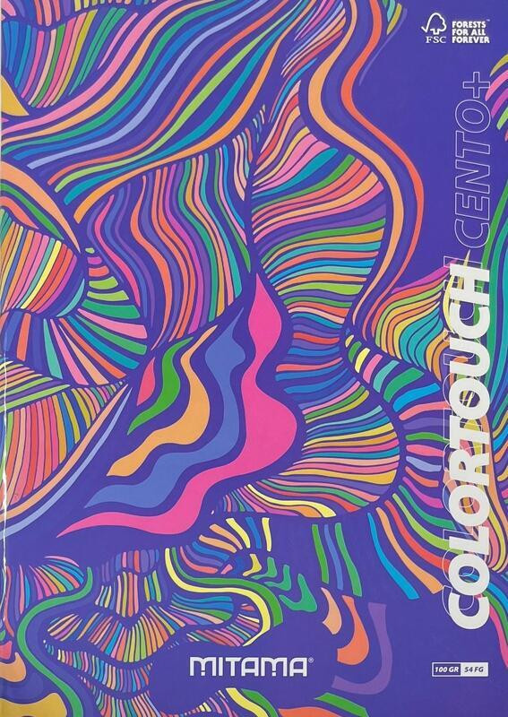 Sešit "Color Touch", A4+, čtverečkovaný, 52+2 listů, fialová mramorová, MITAMA 62173-90143