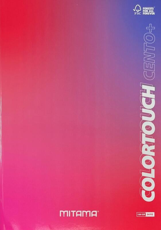 Sešit "Color Touch", A4+, linkovaný s okraji, 52+2 listů, růžová-modrá, MITAMA 62176-90144