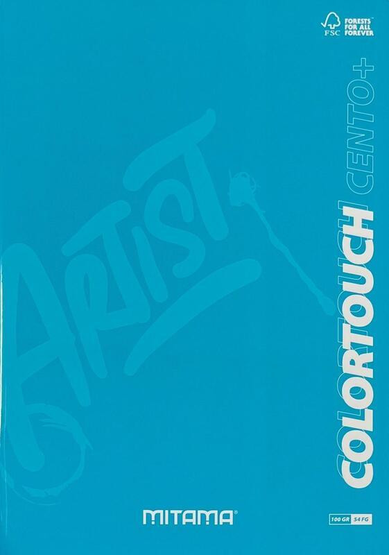 Sešit "Color Touch", A4, linkovaný s okraji, 52+2 listů, tyrkysová, MITAMA 62176-90147
