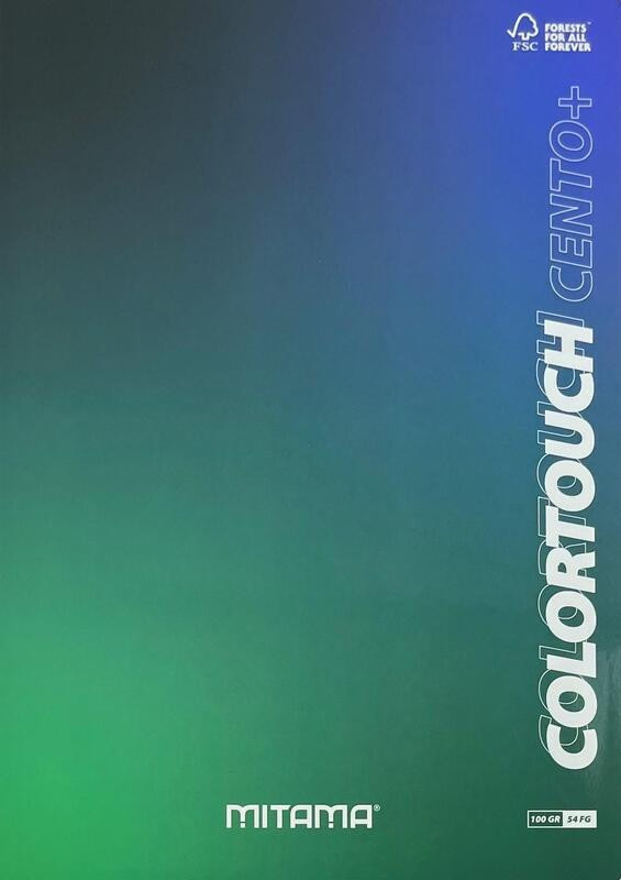Sešit "Color Touch", A4+, linkovaný s okraji, 52+2 listů, černá-zelená, MITAMA 62176-90149